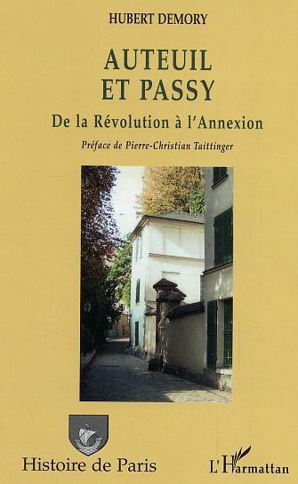 Couverture ebook de Auteuil et Passy, de Hubert Demory