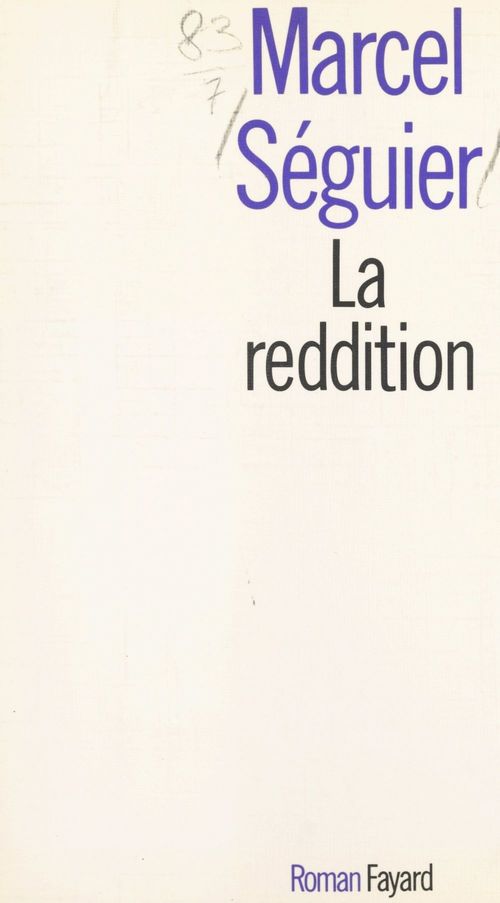 ebook cover of La reddition, by Marcel Séguier