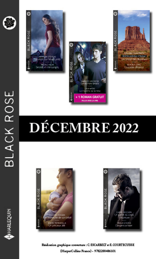 Couverture ebook de Pack mensuel Black Rose - 10 romans + 1 gratuit (Décembre 2022), de Collectif