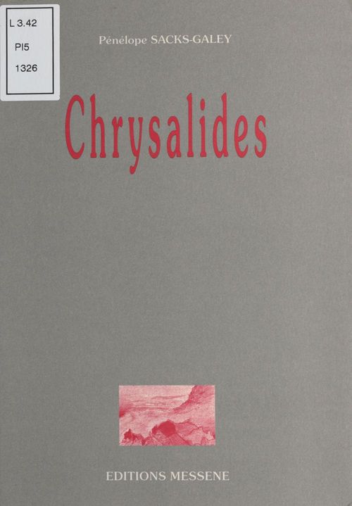 Couverture ebook de Chrysalides, de Penelope Sacks-Galey