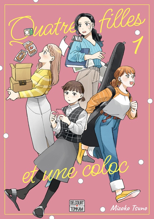 Couverture ebook de Quatre filles et une coloc T01, de Mizoko Tsuno