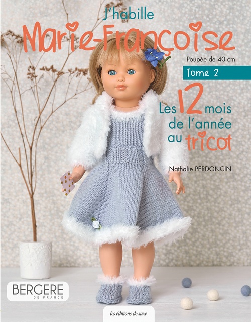 Couverture ebook de Les 12 mois de l'année au tricot, de Nathalie Perdoncin