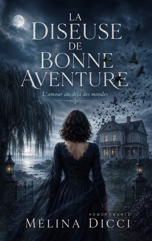 ebook cover of La diseuse de bonne aventure, by Mélina Dicci, Livre Lesbien - Homoromance Editions