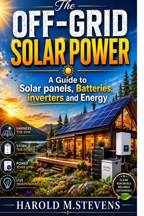 Couverture ebook de The  Off-Grid Solar Power, de Harold M.Stevens