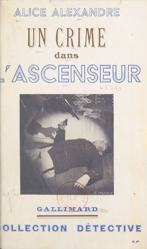 ebook cover of Un crime dans l'ascenseur, by Alice Alexandre