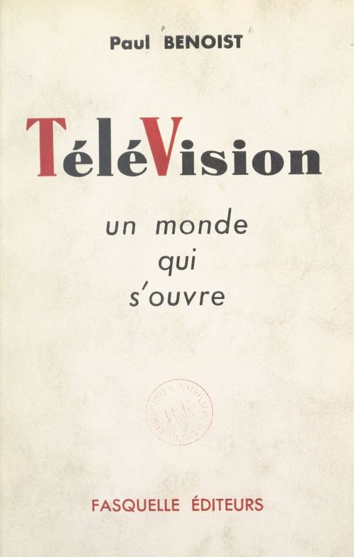 Couverture ebook de Télévision, de Paul Benoist