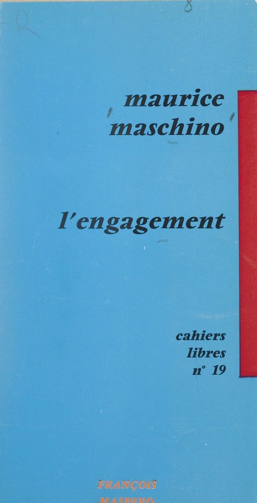 ebook cover of L'engagement, by Maurice Maschino