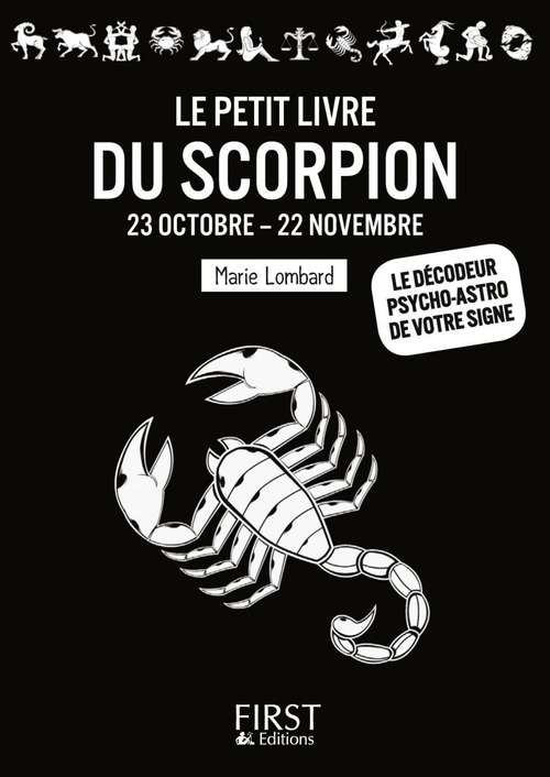 Couverture ebook de Petit Livre du - Scorpion, de Marie Lombard