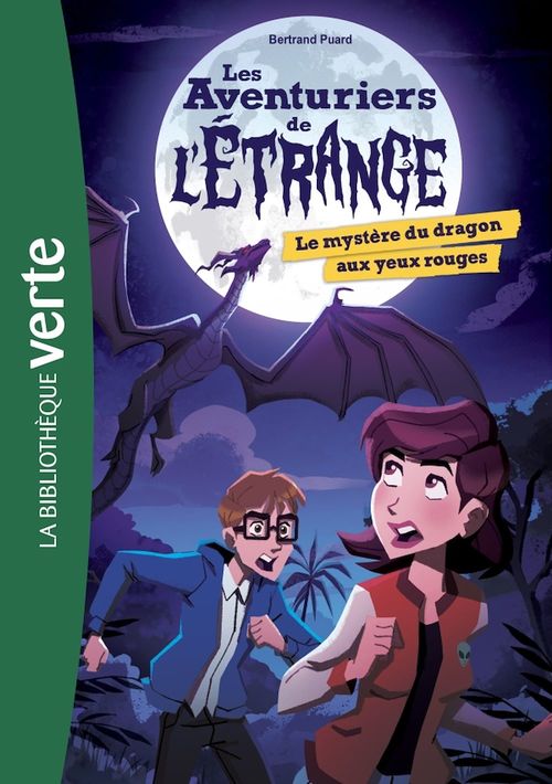 Couverture ebook de Les aventuriers de l'étrange 04 - Le mystère du dragon aux yeux rouges, de Bertrand Puard
