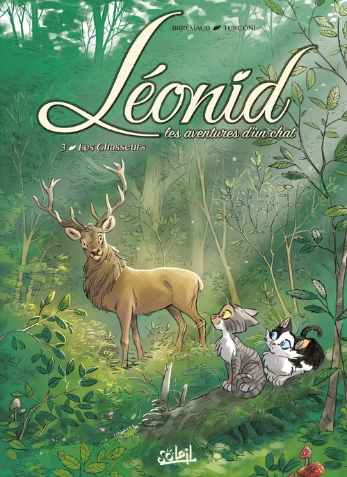 Couverture ebook de Léonid, les aventures d'un chat T03 - Les Chasseurs, de Frédéric Brrémaud