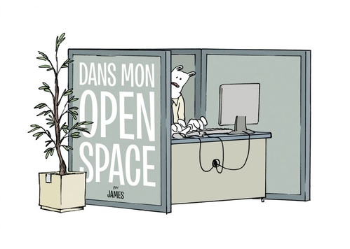 Couverture ebook de Dans mon Open space - Les inédits, de James
