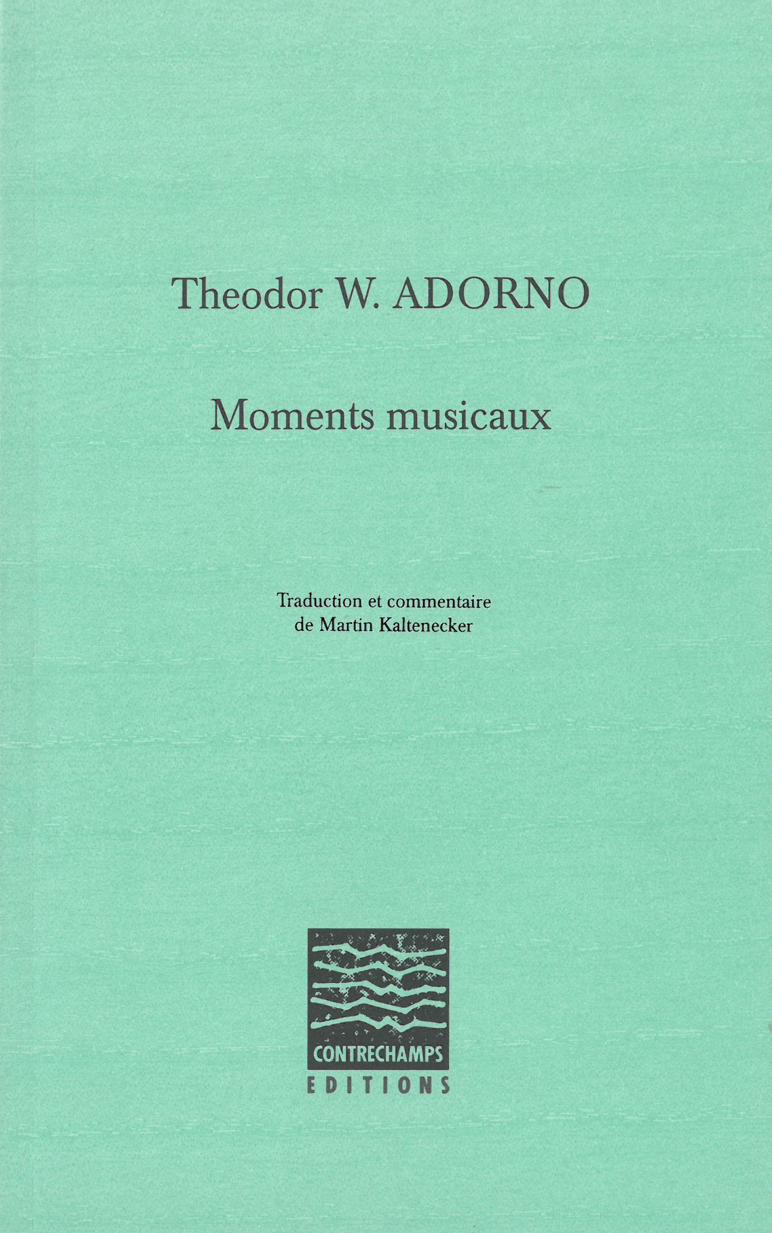 Couverture ebook de Moments musicaux, de Theodor W. Adorno
