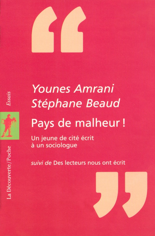 Couverture ebook de Pays de malheur !, de Younes Amrani, Stéphane Beaud
