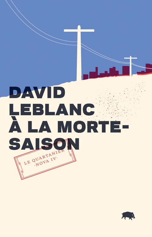 ebook cover of À la morte-saison, by David Leblac