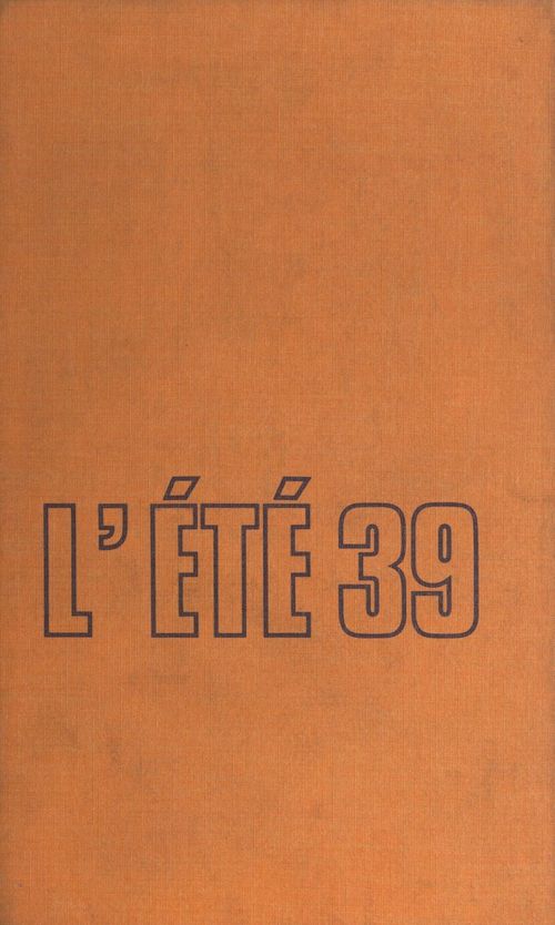 ebook cover of L'été 39, by Maja Destrem