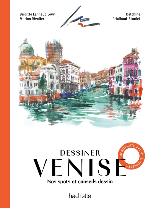 Couverture ebook de Le guide pour dessiner Venise, de Collectif