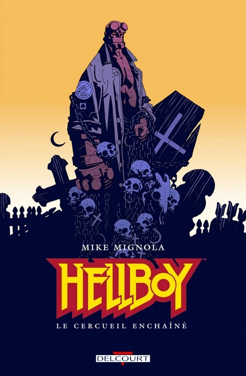 Couverture ebook de Hellboy T03 - Le cercueil enchaîné, de Collectif, Mike Mignola