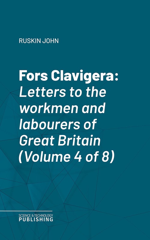 ebook cover of Fors Clavigera, by John Ruskin