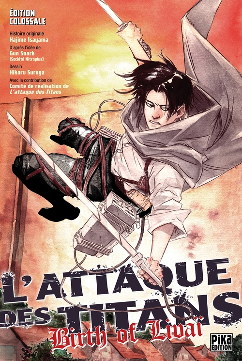 Couverture ebook de L'Attaque des Titans - Birth of Livaï - Edition Colossale, de Hikaru Suruga