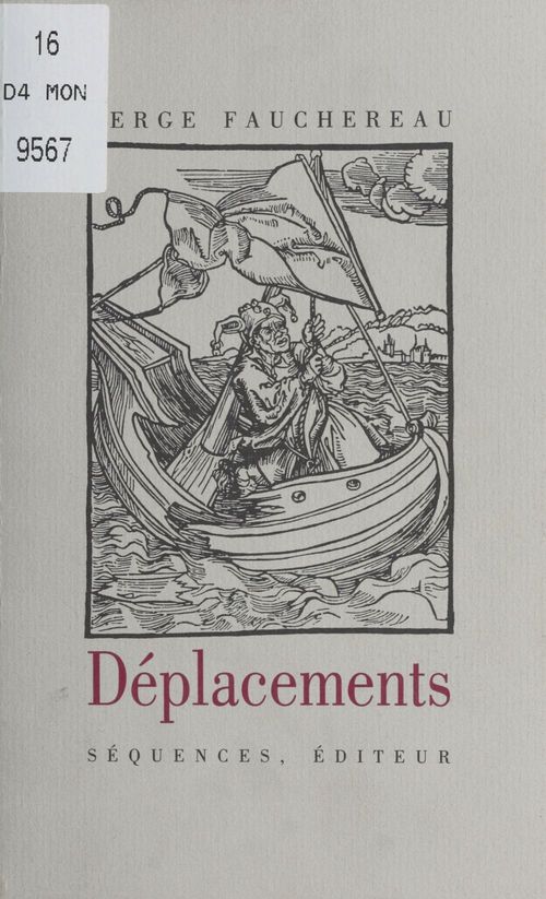 ebook cover of Déplacements, by Serge Fauchereau