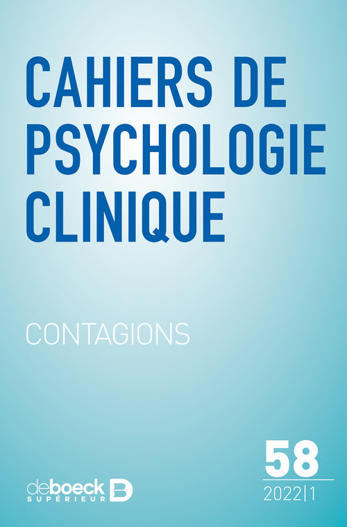 Couverture ebook de Cahiers de psychologie clinique n° 58, de Collectif