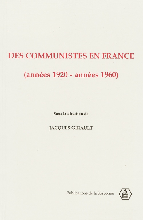 Couverture ebook de Des communistes en France, de