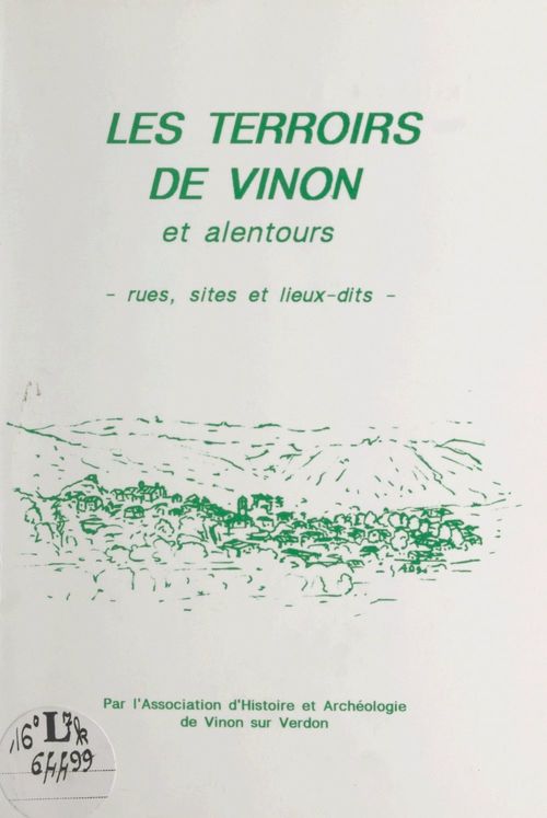 Couverture ebook de Les terroirs de Vinon et des alentours, de Joseph Piegay