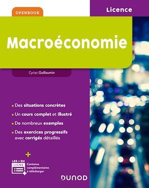 Couverture ebook de Macroéconomie, de Cyriac Guillaumin