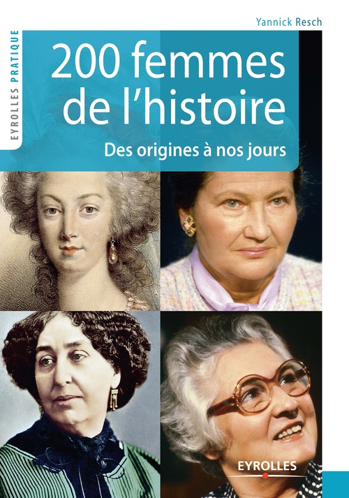 Couverture ebook de 200 femmes de l'histoire, de Yannick Resch