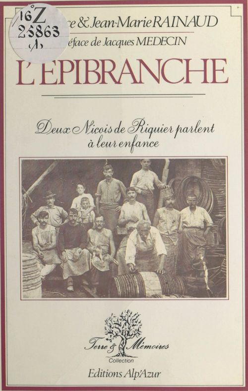 ebook cover of L'Épibranche : deux niçois de Riquier parlent à leur enfance, by Jean-Marie Rainaud, Maurice Rainaud
