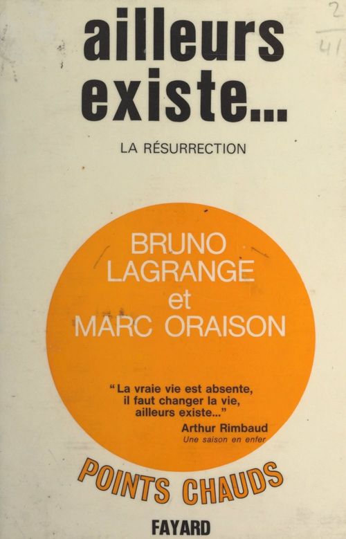 Couverture ebook de Ailleurs existe..., de Bruno Lagrange, Marc Oraison