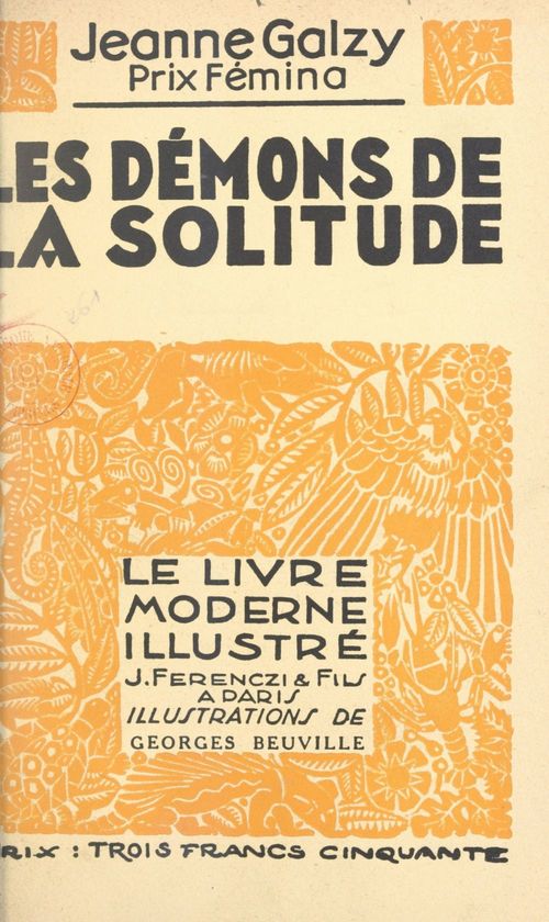 Couverture ebook de Les démons de la solitude, de Jeanne Galzy