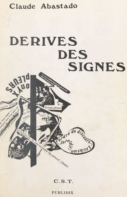 Couverture ebook de Dérives des signes, de Claude Abastado