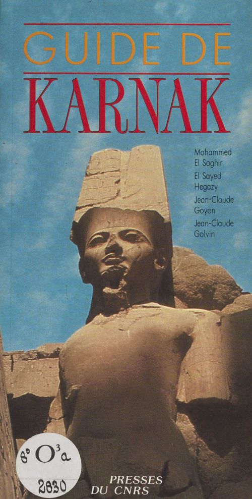 Couverture ebook de Guide de Karnak, de Collectif