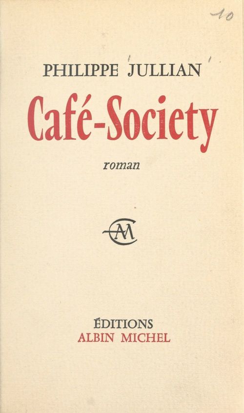 Couverture ebook de Café-Society, de Philippe Jullian