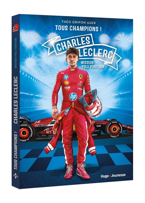Couverture ebook de Tous Champions ! Charles Leclerc, de Théo Gripon Auer