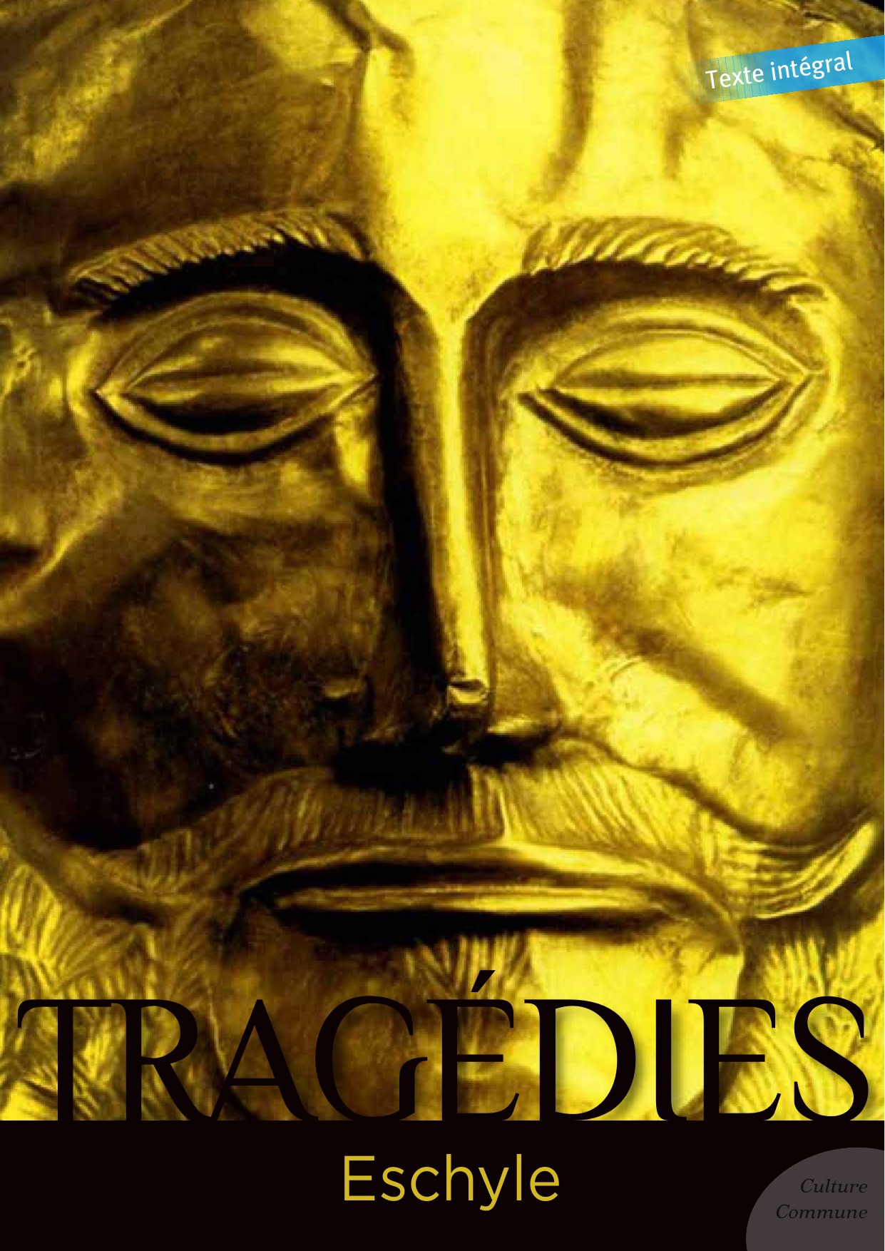 ebook cover of Tragédies, by Eschyle