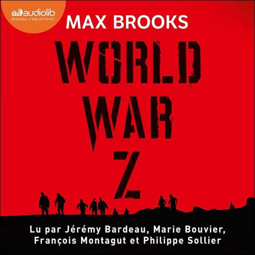 audiobook cover of World War Z, by Max Brooks