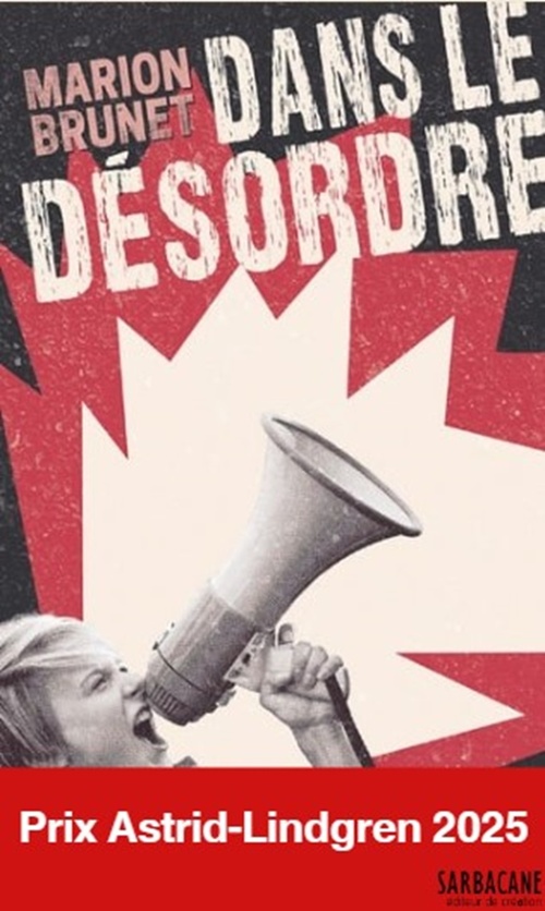 Couverture ebook de Dans le désordre (Prix Astrid-Lindgren 2025), de Marion Brunet