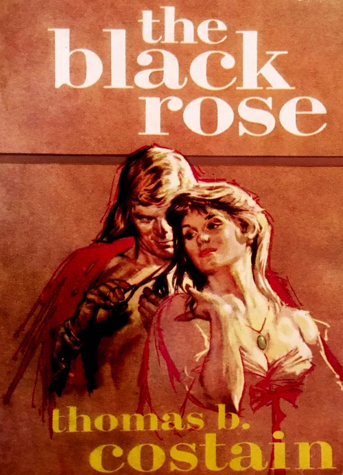 ebook cover of The Black Rose, by Thomas B. Costain