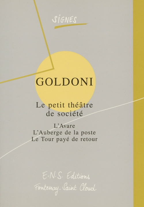 Couverture ebook de Goldoni. Le petit théâtre de société, de Carlo Goldoni