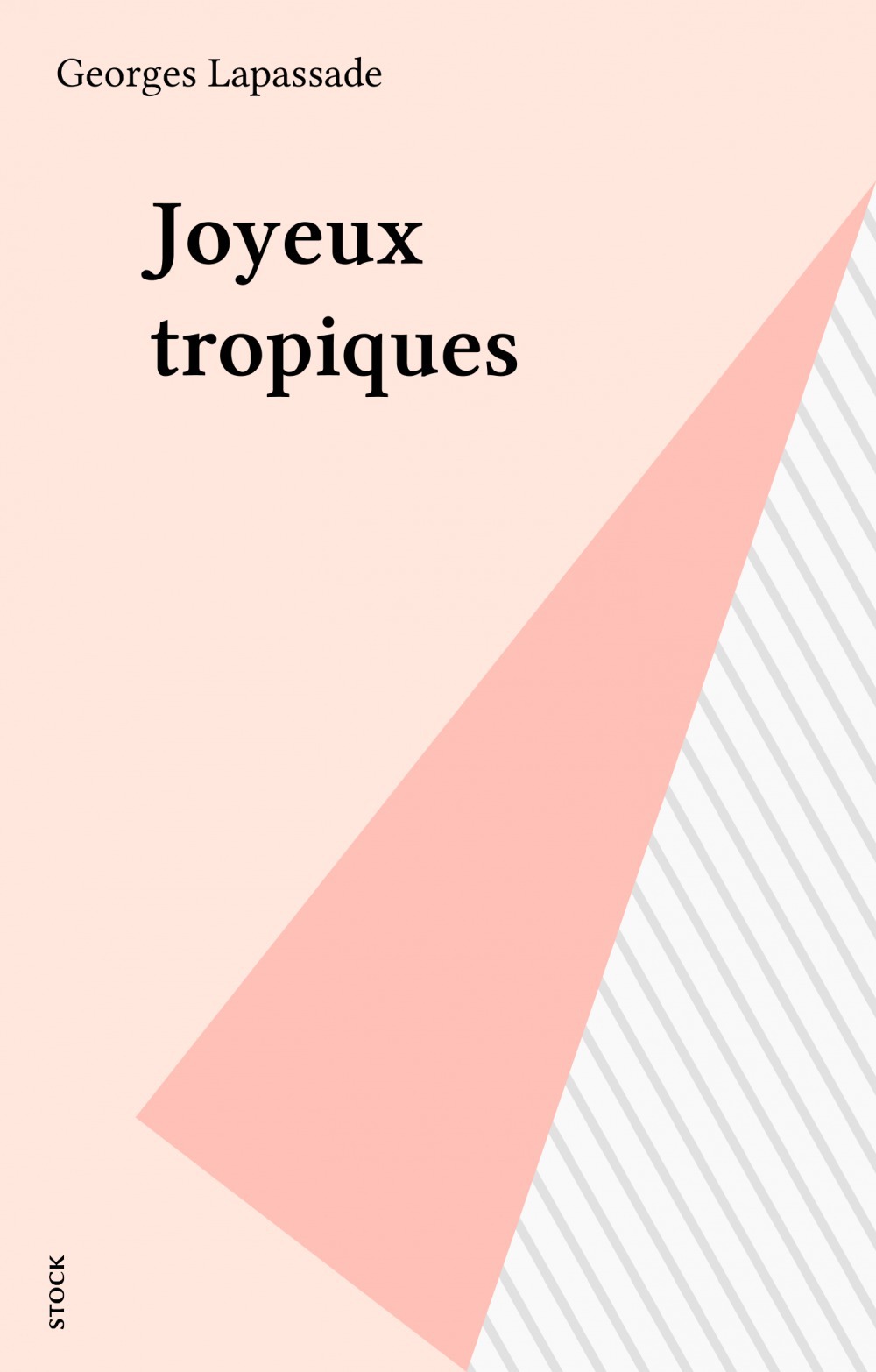 Couverture ebook de Joyeux tropiques, de Georges Lapassade