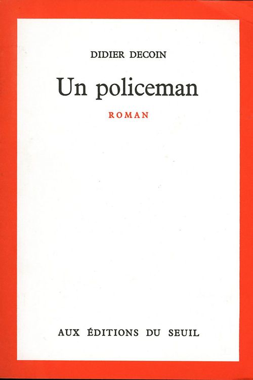 Couverture ebook de Un policeman, de Didier Decoin