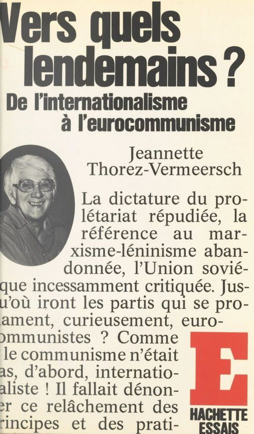 ebook cover of Vers quels lendemains ?, by Jeannette Thorez-Vermeersch