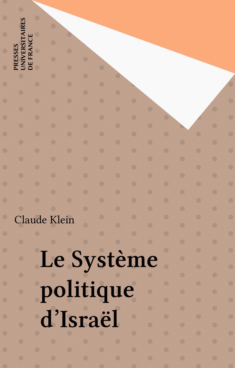 ebook cover of Le Système politique d'Israël, by Klein C