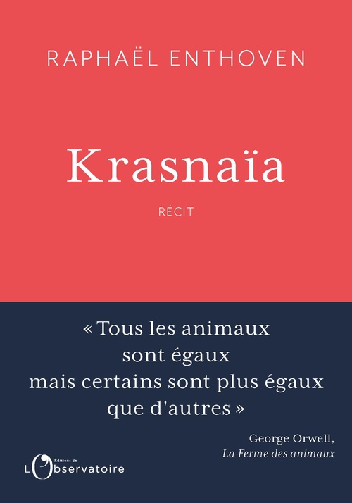 ebook cover of Krasnaïa, by Raphaël Enthoven