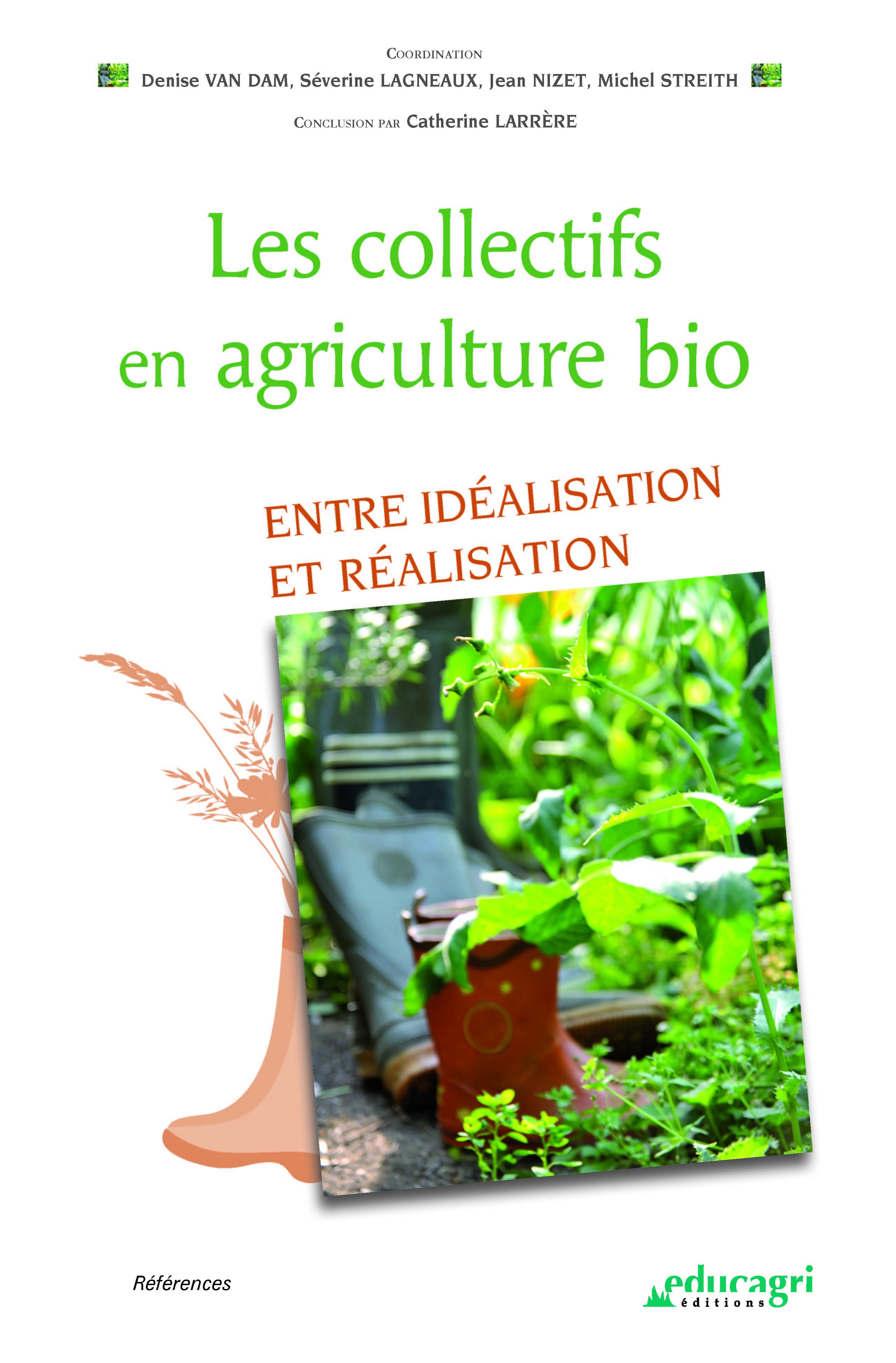 Couverture ebook de Les collectifs en agriculture bio, de Van Dam Denise