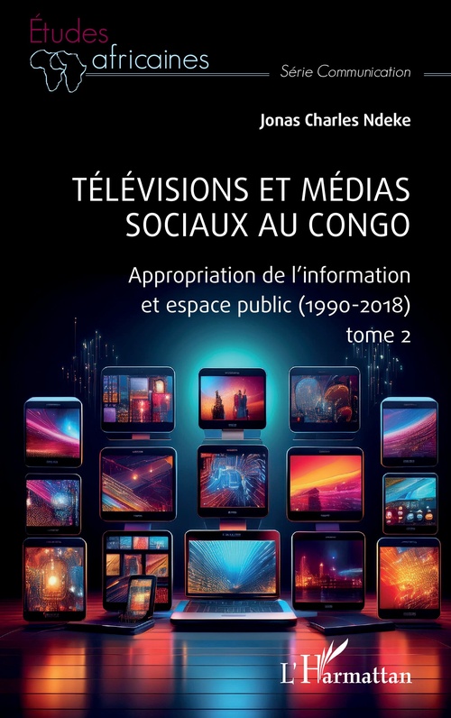 Couverture ebook de Télévisions et médias sociaux au Congo, de Jonas Charles Ndeke