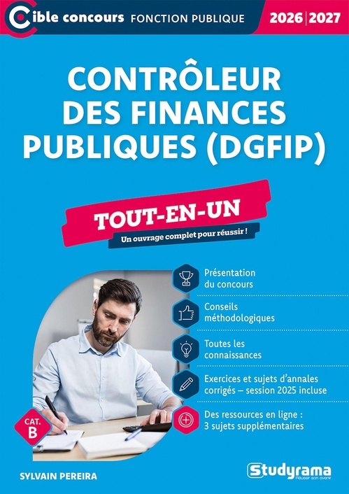 ebook cover of Contrôleur des finances publiques (DGFIP) - Tout-en-un - Catégorie B - Concours 2026-2027, by Sylvain Pereira