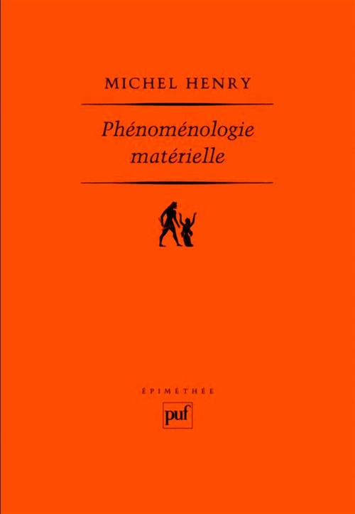 ebook cover of Phénoménologie matérielle, by Michel Henry